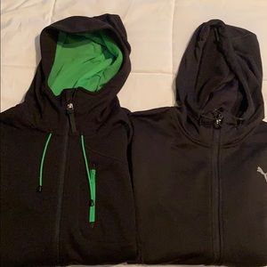 Puma men’s zip up hoodies size Mediun